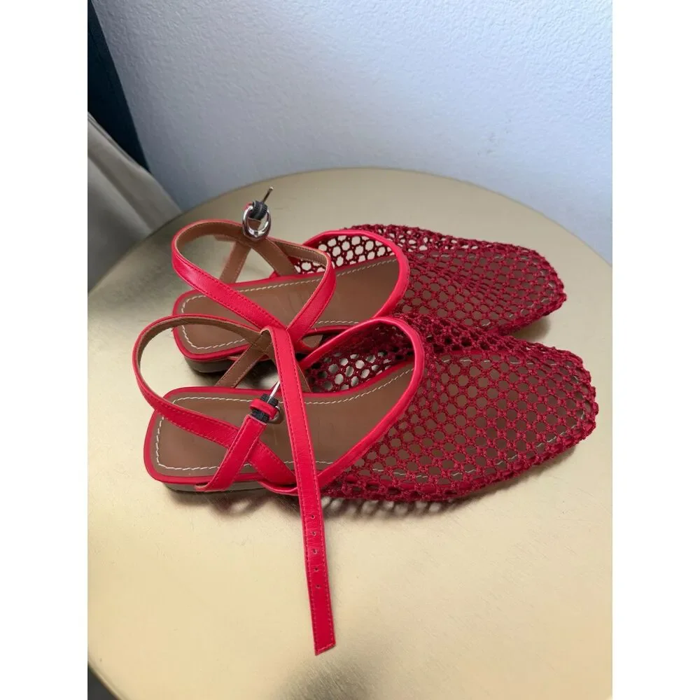 STAUD Rete Paper Net Sandals EU 38 New